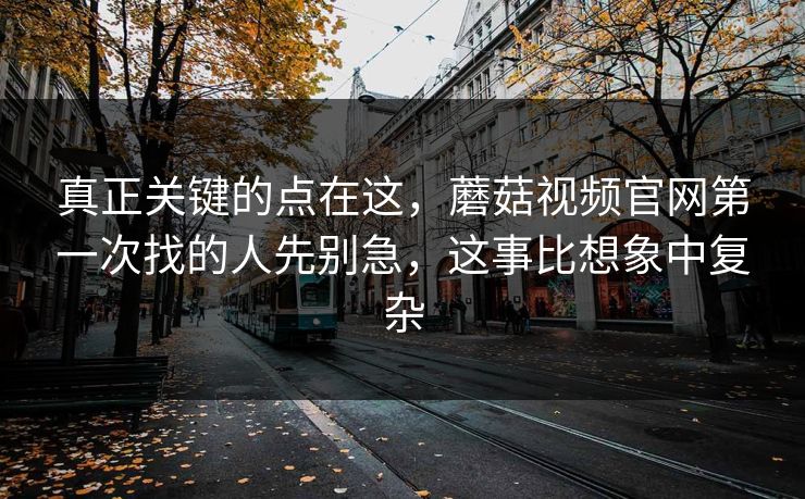 真正关键的点在这,蘑菇视频官网第一次找的人先别急,这事比想象中复杂 真正关键的点在这,蘑菇视频官网第一次找的人先别急,这事比想象中复杂